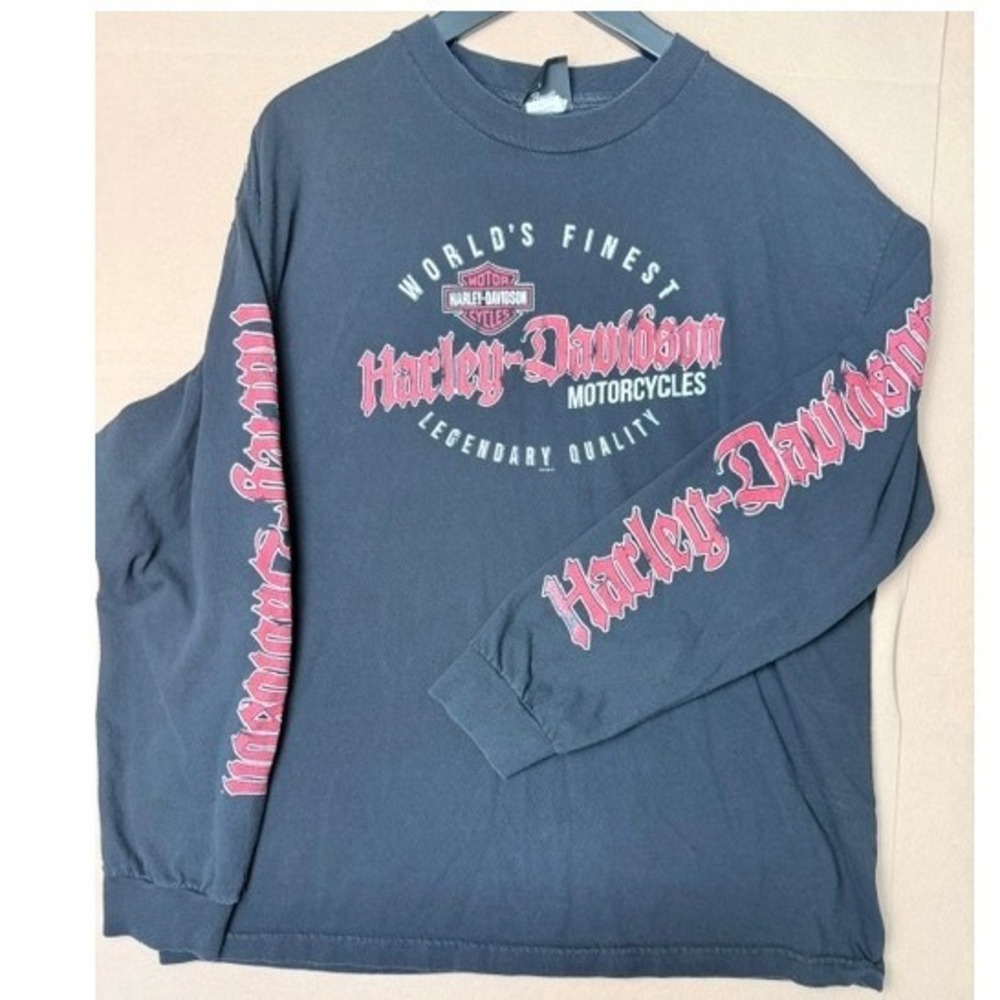 Harley Davidson Rawhide Olathe Kansas Long Sleeve Shirt XL Eagle